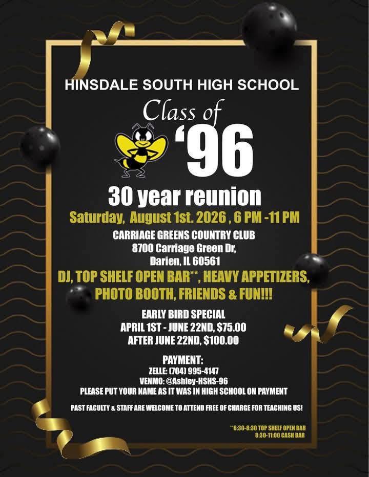Class of 1996 reunion information